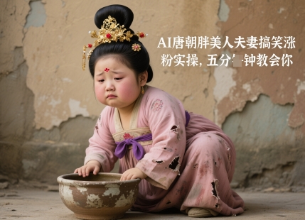 AI唐朝胖美人夫妻搞笑涨粉实操，五分钟教会你178创业网-专注分享网络创业项目落地实操课程 – 全网首发_高质量创业项目输出178创业网