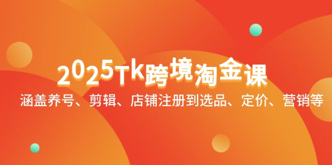 2025Tk跨境淘金课：涵盖养号、剪辑、店铺注册到选品、定价、营销等178创业网-专注分享网络创业项目落地实操课程 – 全网首发_高质量创业项目输出178创业网