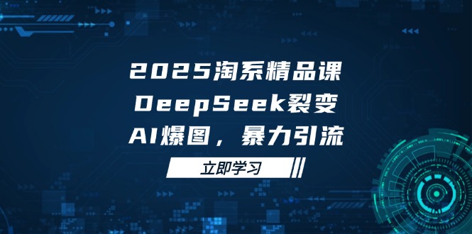 2025 淘系精品课，DeepSeek 裂变，AI 爆图，暴力引流178创业网-专注分享网络创业项目落地实操课程 – 全网首发_高质量创业项目输出178创业网